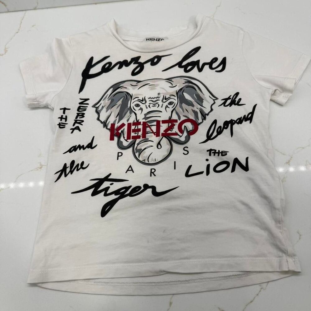 Kenzo white toddler tee size 6